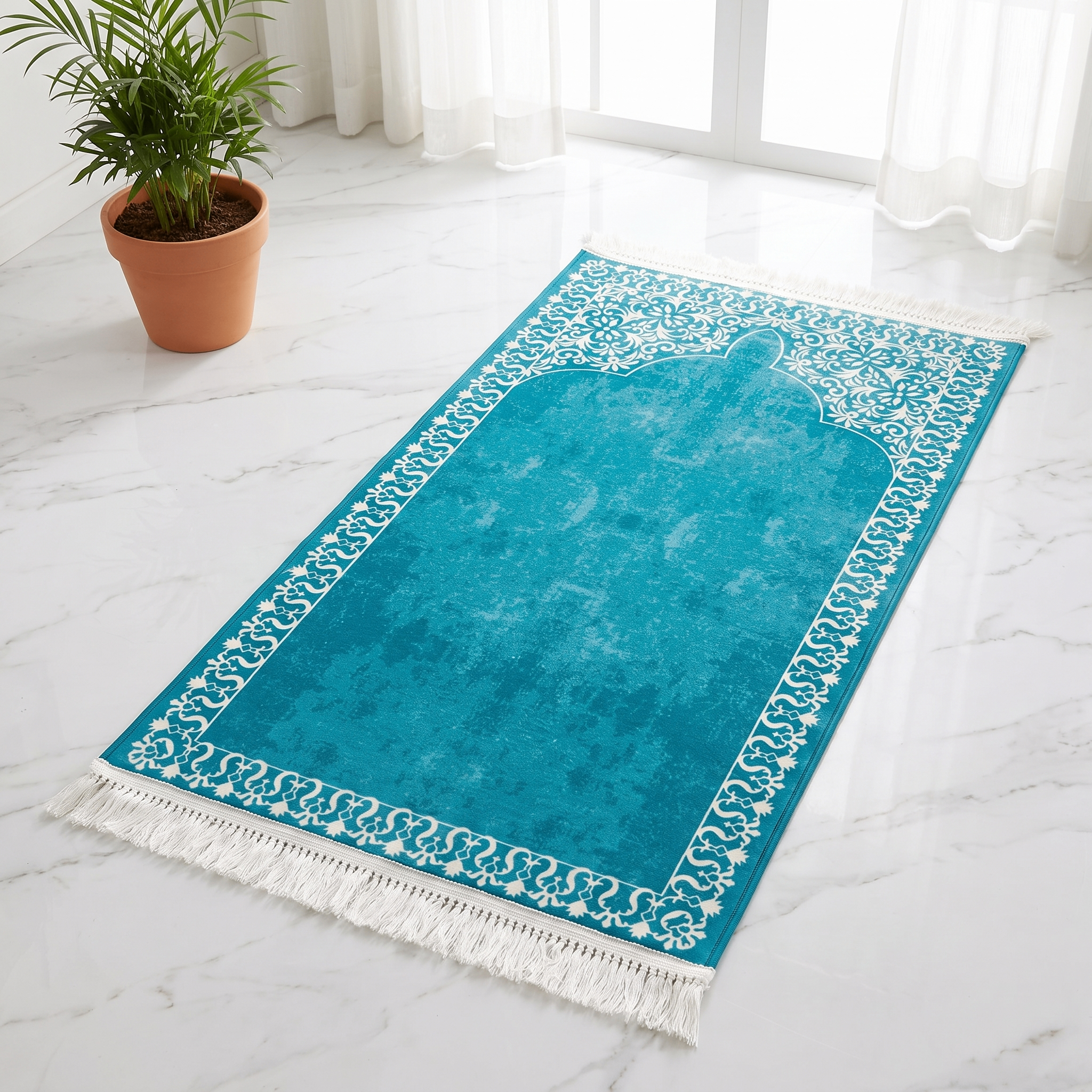Teal Serenity Padded Prayer Mat