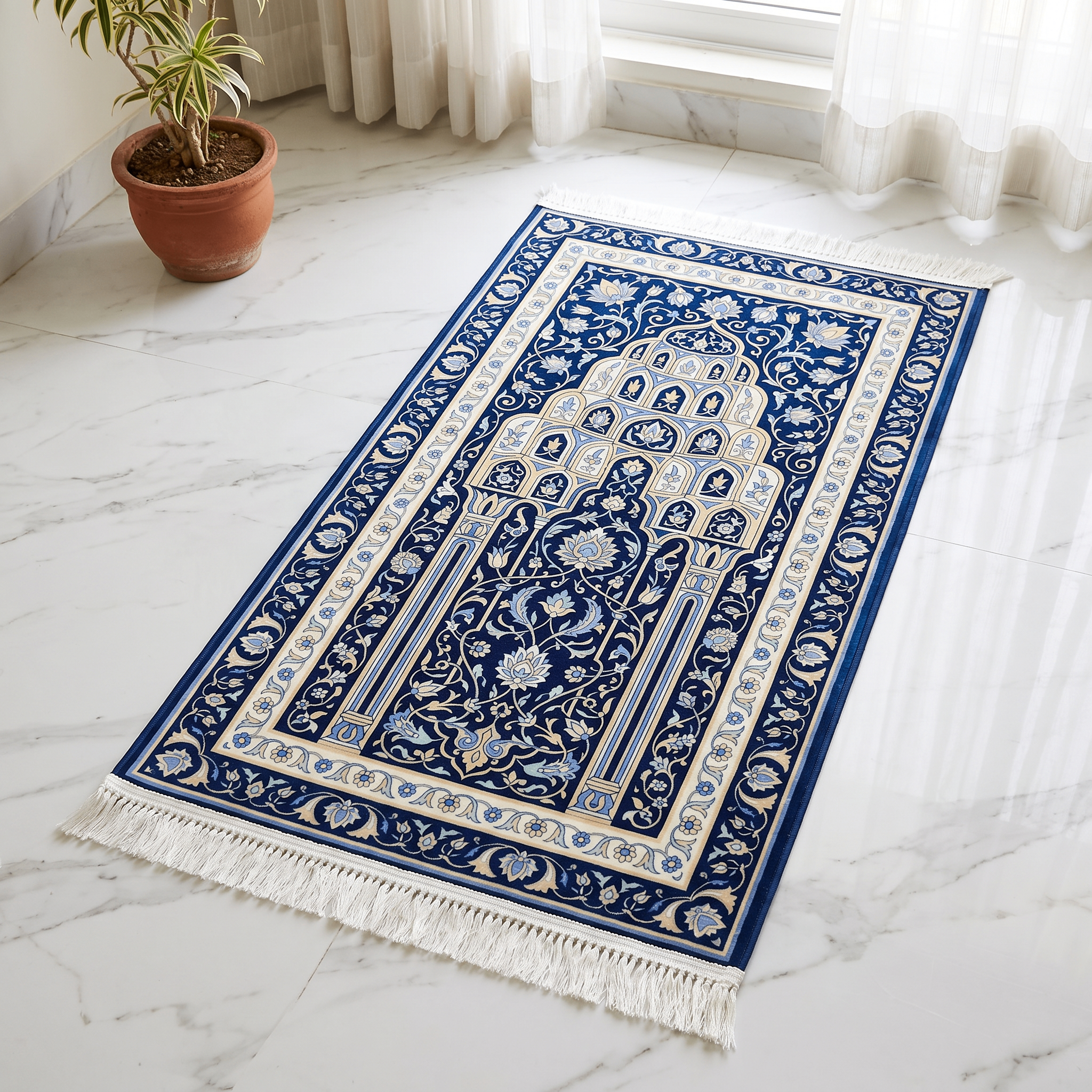 Royal Lotus Padded Prayer Mat